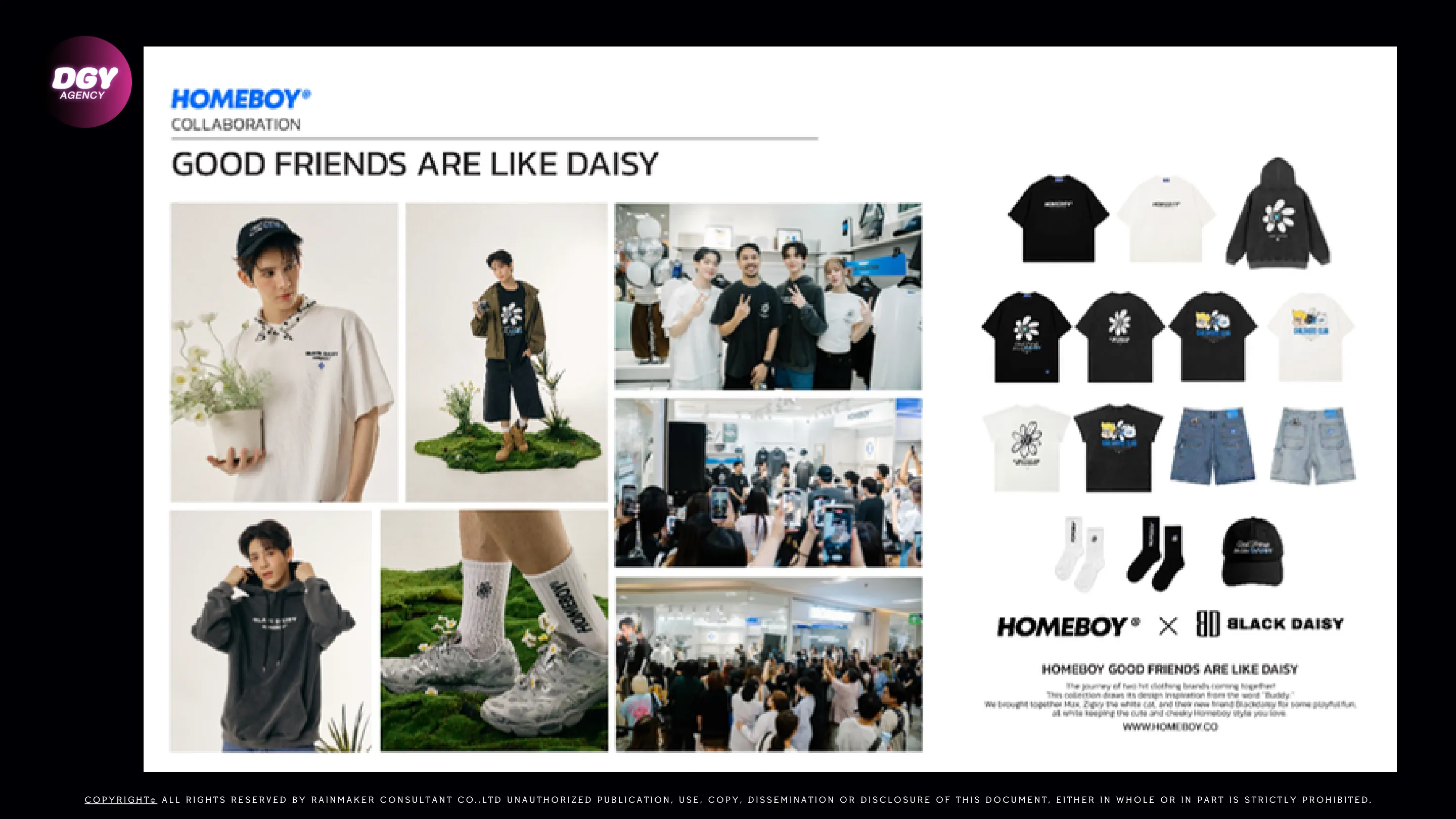 HOMEBOY fashion brand campaign with influencers